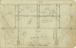 Notebook: Horace Short's notebook - sketches of Wright Flyer at Pau