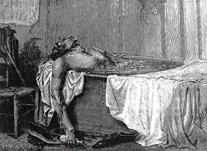 Figuier: Horace Wells (1815-1845) committing suicide in