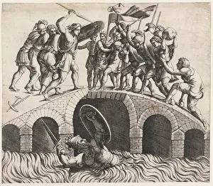 Cocles: Horatio Cocles Saving Himself by Swimming