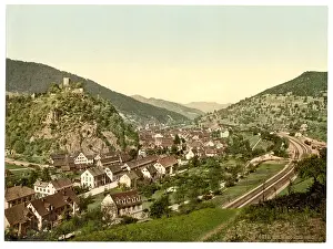 Hornberg: Hornberg, general view, Black Forest, Baden, Germany
