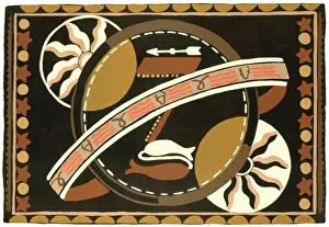 Horoscope: Horoscope abstract art deco design