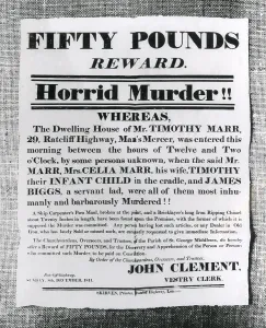 Pounds: Horrid Murder -- reward poster