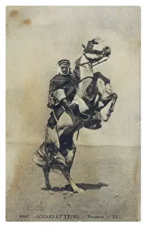 C1905: HORSE & ARAB RIDER C1905