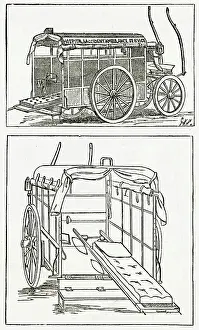 Ambulances: Horse-drawn ambulance 1882