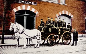 Provincetown: Horse-drawn fire engine, Provincetown, Rhode ?