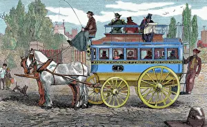 Omnibus: Horse-drawn omnibus