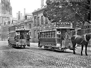 Widened: Horse-drawn trams, Oxford c.1905