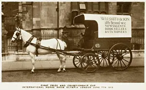 Stationers: Horse-drawn van of W H Smith & Son