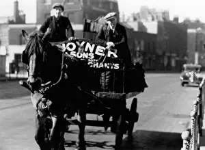 Coalman: Horse pulling coal delivery cart