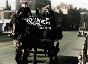 Coalman: Horse pulling coal delivery cart