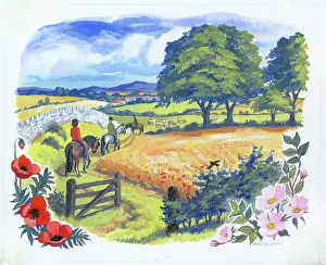 Cornfield: Horse Riders