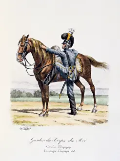 Histoire: Horseman of the Spanish regiment of the Royal
