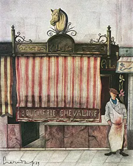 Awning: HORSEMEAT BUTCHER, PARIS