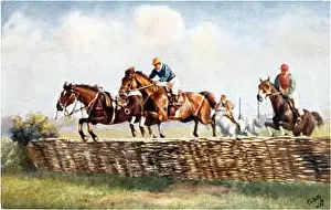 Unseated: HORSES OVER HURDLES 1912