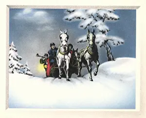 Blows: Horses Pulling Sled