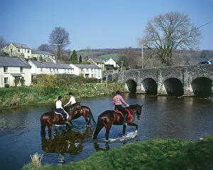 Barle: Horses and riders, Withypool, Somerset
