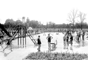 Horsham: Horsham, Park, Swimming Pool 1934