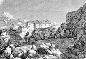 Wallis: Hospice on the Great St. Bernard, 1848