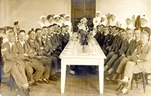 Recovery: Hospital Ward with People at Dining Table