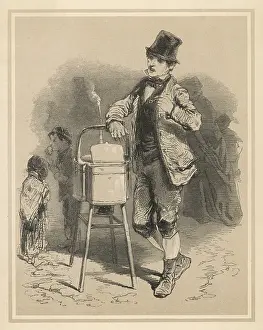 Gavarni: HOT POTATOES, street vendor