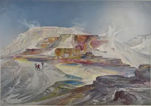 Prominence: Hot springs of Gardiner's River, Yellowstone