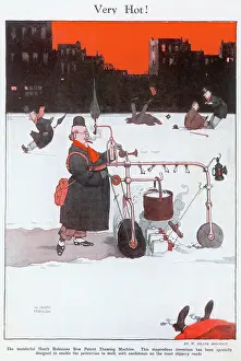 Slippery: Very Hot! by William Heath Robinson