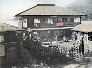 Hakone: Hotel at Hakone, Japan, circa 1880s