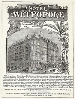 Northumberland: Hotel Metropole advertisement