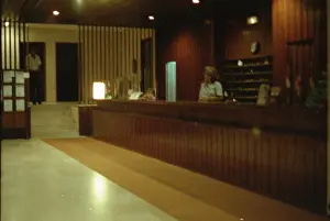 Corfu: A hotel reception in Corfu, Greece