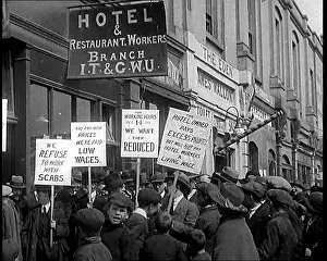 Strikers: Hotel and Restaurant Staff Strikers Standing