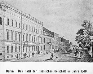 Linden: Hotel of the Russian Embassy in Berlin, 1840