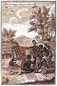 Matting: HOTTENTOT VILLAGE 1750