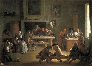 Ange: HOUASSE, Michel-Ange (1680-1730). Interior of
