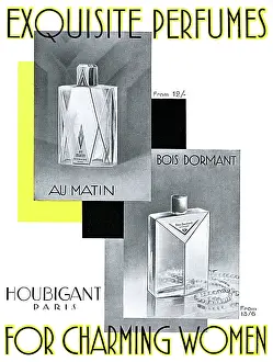 Dormant: Houbignant advertisement, 1929