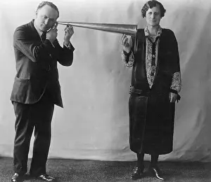 Fraudulent: Houdini Posing With Female Medium