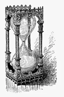 Measurement: Hourglass. Engraving