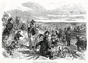 Leech: Eight hours at the beach by John Leech 1875