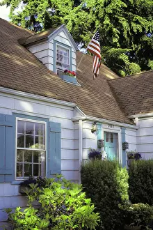 Winder: House with American Flag Displayed From Dormer