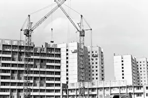 Microdistrict: House building in Moscow, 1982
