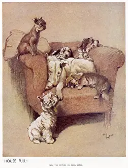 Jostling: A House Full by Cecil Aldin