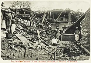 Shkodra: House destroyed by bombing - Shkoder, Albania