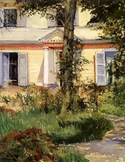 Manet: House Exterior, Path, by Manet