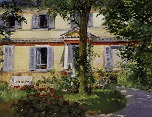 Manet: House at Rueil, by Manet