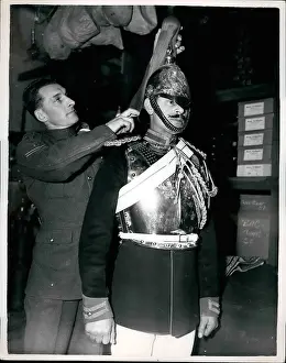 Armourer: Household Cavalry preparing for Coronation, London