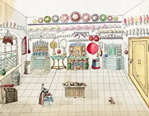 Pantry: household, kitchen and kitchenware, Anrichteraum