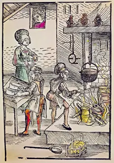 Gruninger: household, kitchen and kitchenware, coloured