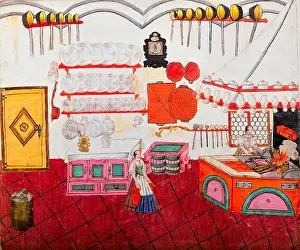 Children S: household, kitchen and kitchenware, illustration
