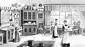 Cookbook: household, kitchen and kitchenware, kitchenmaids