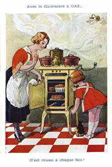 Housekeep: household, kitchen, mother and daughter baking