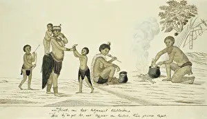Bushmen: Household of San around the Cooking Pot